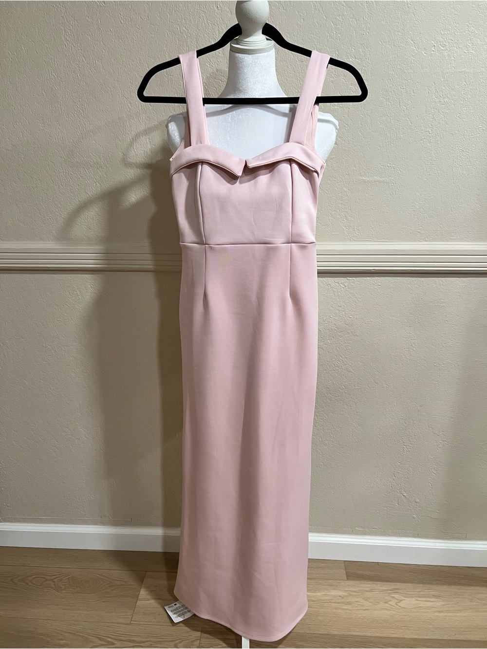 Asos Elegant Pink Maxi Dress with Sweetheart Detail - Picture 10 of 10